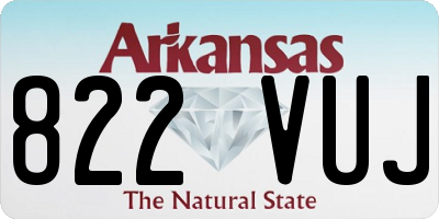 AR license plate 822VUJ