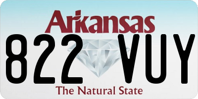 AR license plate 822VUY