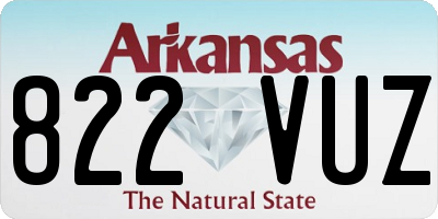 AR license plate 822VUZ