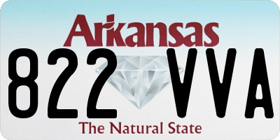 AR license plate 822VVA
