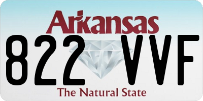 AR license plate 822VVF