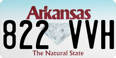 AR license plate 822VVH
