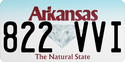 AR license plate 822VVI