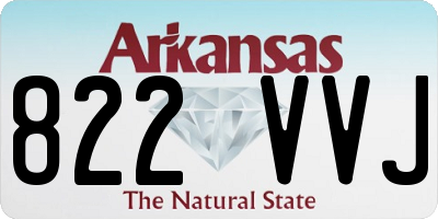 AR license plate 822VVJ