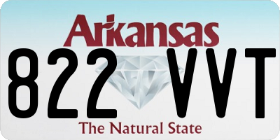 AR license plate 822VVT