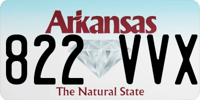 AR license plate 822VVX