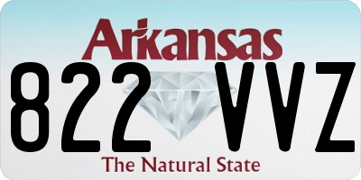 AR license plate 822VVZ