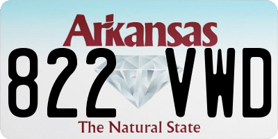 AR license plate 822VWD