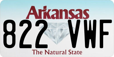 AR license plate 822VWF