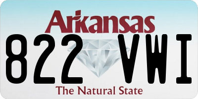 AR license plate 822VWI