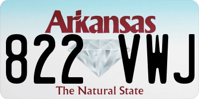AR license plate 822VWJ