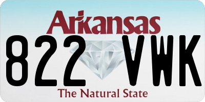AR license plate 822VWK