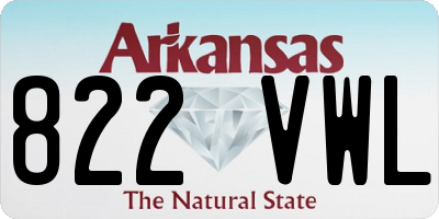 AR license plate 822VWL