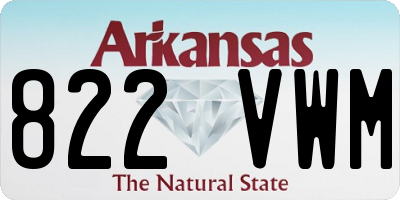 AR license plate 822VWM