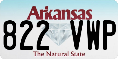 AR license plate 822VWP