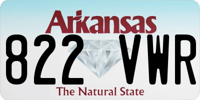 AR license plate 822VWR