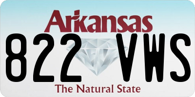 AR license plate 822VWS