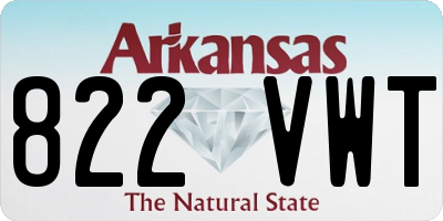 AR license plate 822VWT