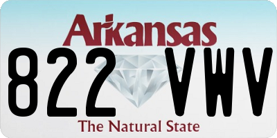 AR license plate 822VWV