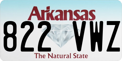 AR license plate 822VWZ