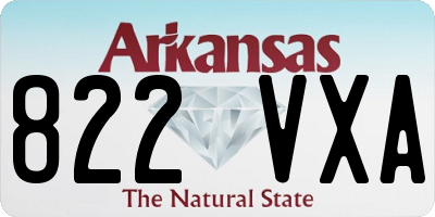 AR license plate 822VXA