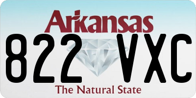 AR license plate 822VXC