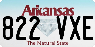 AR license plate 822VXE