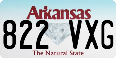 AR license plate 822VXG