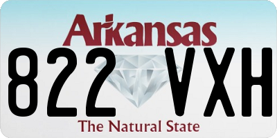 AR license plate 822VXH