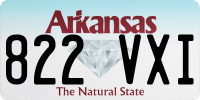 AR license plate 822VXI