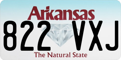 AR license plate 822VXJ