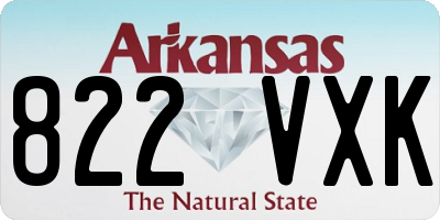 AR license plate 822VXK