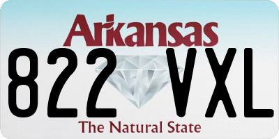 AR license plate 822VXL