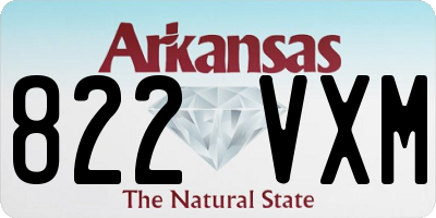 AR license plate 822VXM