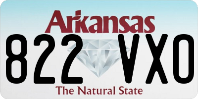 AR license plate 822VXO