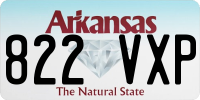 AR license plate 822VXP