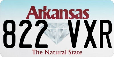 AR license plate 822VXR