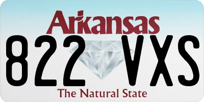 AR license plate 822VXS