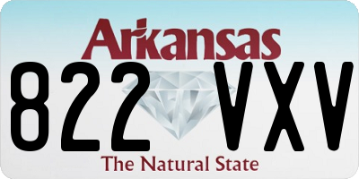 AR license plate 822VXV