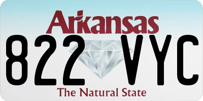 AR license plate 822VYC