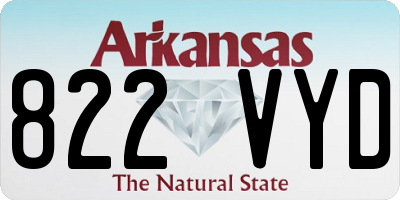 AR license plate 822VYD