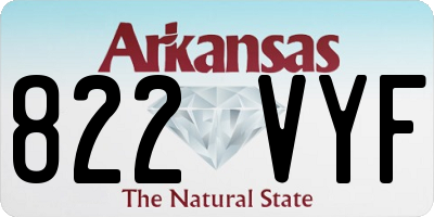 AR license plate 822VYF