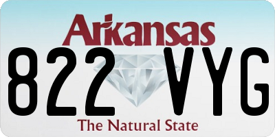 AR license plate 822VYG