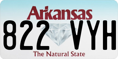AR license plate 822VYH