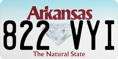 AR license plate 822VYI