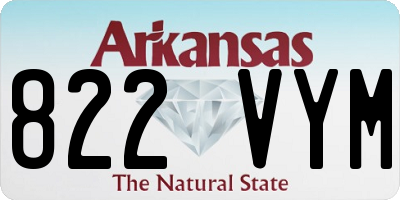 AR license plate 822VYM