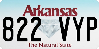 AR license plate 822VYP