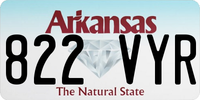 AR license plate 822VYR