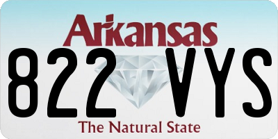 AR license plate 822VYS