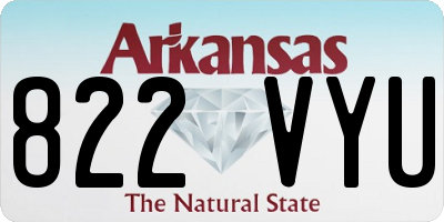 AR license plate 822VYU